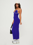 Sexy Sling Slim Split Long Dress YD-8802