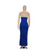 Sexy Sling Slim Split Long Dress YD-8802