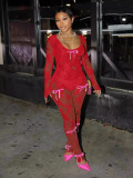 Sexy Lace Long Sleeve Sexy Jumpsuit TK-6315