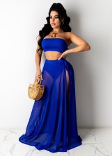 Mesh Cover-Up Separate Swimsuit 3-Piece Set LSL-6419