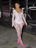 Sexy Lace Long Sleeve Sexy Jumpsuit TK-6315