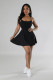 Casual Sling Solid Color Mini DressFENF-295