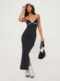 Sexy Sling Slim Split Long Dress YD-8802
