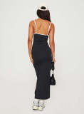 Sexy Sling Slim Split Long Dress YD-8802
