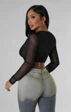 Fashion Long Sleeve V Neck Knitwear XHXF-8694