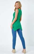 Fashion Sleeveless Solid T Shirt XHXF-401