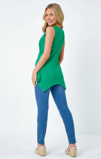 Fashion Sleeveless Solid T Shirt XHXF-401