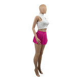 Solid Color Sexy Mini Pleated Skirt ANDF-1347