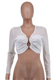 Fashion Long Sleeve V Neck Knitwear XHXF-8694