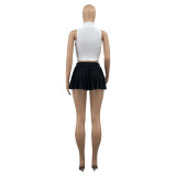 Solid Color Sexy Mini Pleated Skirt ANDF-1347