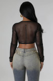 Fashion Long Sleeve V Neck Knitwear XHXF-8694