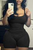 Solid Color Tight Sport Yoga Romper GYZY-8885