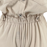 Short Sleeve Solid Slim Romper DDF-88202