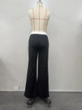 Solid Color Patchwork Casual Pant OD-8672