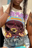 Sleeveless Print Casual T Shirt GYZY-8890