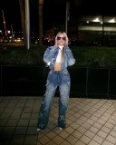 Fashion Denim Long Sleeve Two Piece Pants Set CM-8710