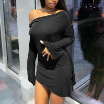 Sexy Trendy Solid Color Dress HNIF-82097