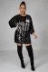 Casual Sequin Half Sleeve Midi Dress GYSF-0054