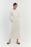 Casual Long Sleeve Knits Maxi Dress GFQS-4059