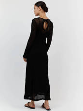 Beach Vacation Knit Cutout Long Dress GFQS-1221