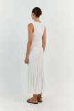 Knits Sleeveless Solid Color Maxi Dress GFQS-1213-1