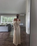 Beach Vacation Knit Cutout Long Dress GFQS-1221