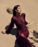 See Through Backless Beach Bikini Cover Up Dress GFQS-1226