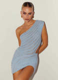 Sexy Single Shoulder Bodycon Dress GFQS-DCL052