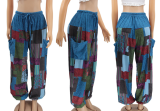 Irregular Printed Loose Pants HNIF-MM005