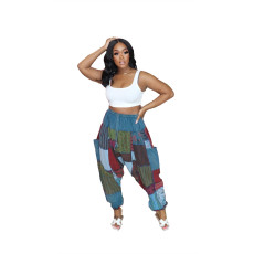 Irregular Printed Loose Pants HNIF-MM005