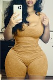 Solid Color Tight Sport Yoga Romper GYZY-8885