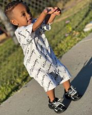Kids Boy's Letter Print Short Sleeve 2 Piece Shorts Set GYAY-M8022 
