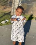 Kids Boy's Letter Print Short Sleeve 2 Piece Shorts Set GYAY-M8022 