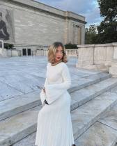 Long Sleeve Backless Knits Maxi Dress GFQS-DCL333
