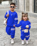 Kids Stripe Long Sleeve Sport Two Piece Pants Set GYAY-M8031 