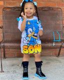 Kids Girl's Cartoon Print Loose Casual Dress GYAY-M8015