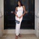 Sexy Halter Knit Backless Split Maxi Dress GFQS-3100