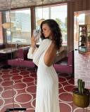 Long Sleeve Backless Knits Maxi Dress GFQS-DCL333
