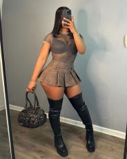 Sexy Solid Zipper PU Leather Pleated Skirt NYF-8167