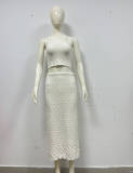Single Shoulder Beach Vest And Half Skirt 2 Piece Set GFQS-1015