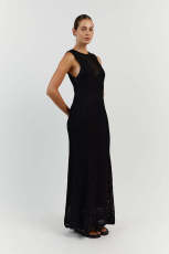 Knits Sleeveless Hollow Out Maxi Dress GFQS-1230