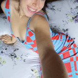 Low-cut V-neck Sexy Cut-out Knit Dress GFQS-H0330