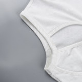 Solid Color Hollow Out Tank Tops FL-YY24062