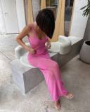 Sexy See-Through Backless Bikini Cover Up Beach Dress GFQS-2444