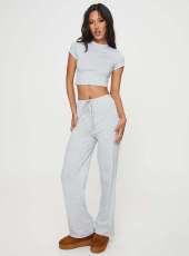 Solid Color Short Sleeve Pants Two Piece Set YD-8806