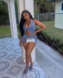 Casual Stripe Tank Top Shorts 2 Piece Set TR-1301