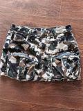 Casual Camoulflage Print Mini Skirts  MEM-88556