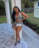 Casual Stripe Tank Top Shorts 2 Piece Set TR-1301