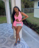 Casual Stripe Tank Top Shorts 2 Piece Set TR-1301