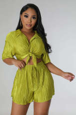 Summer Short Sleeve Shirt Shorts Two Piece Set ME-8308